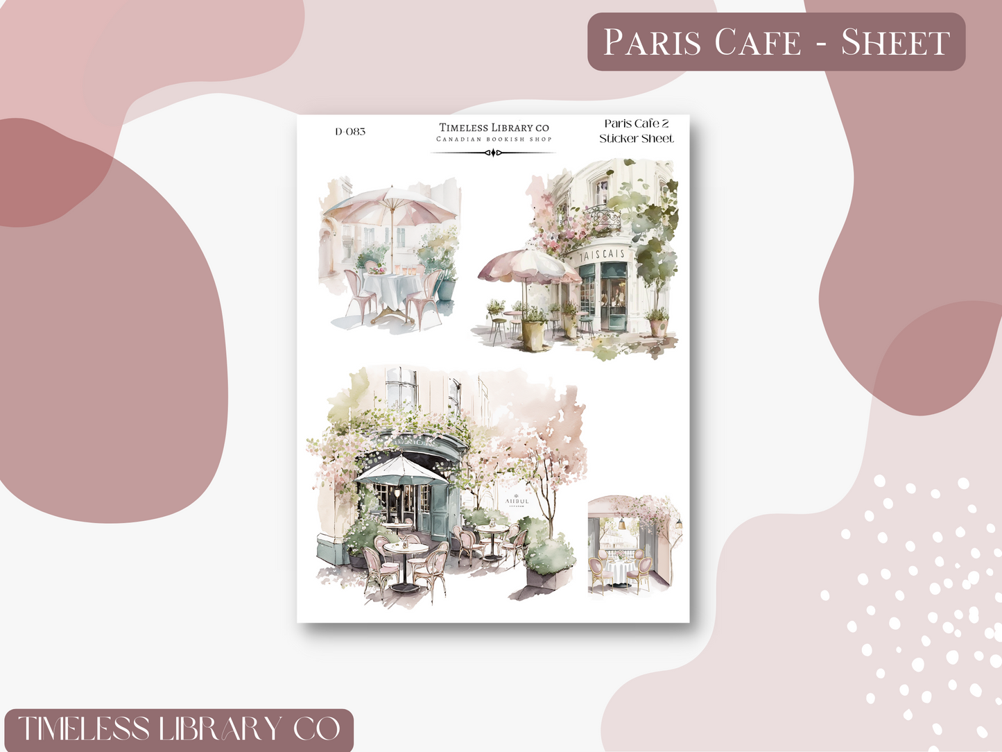 Paris Cafe Deco Set