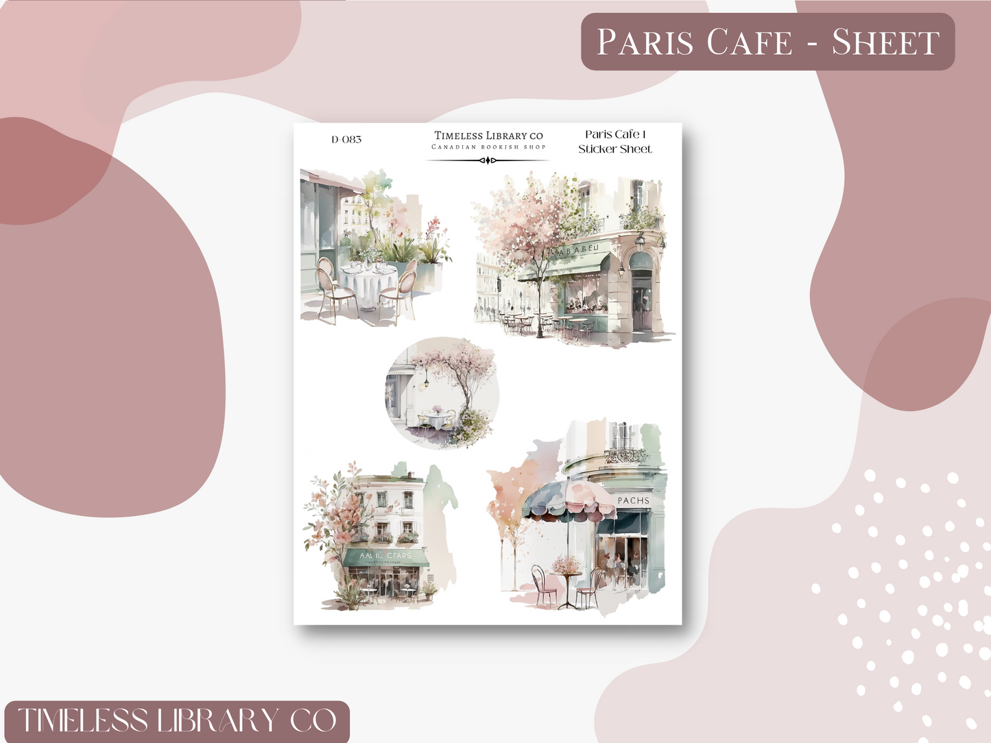 Paris Cafe Deco Set