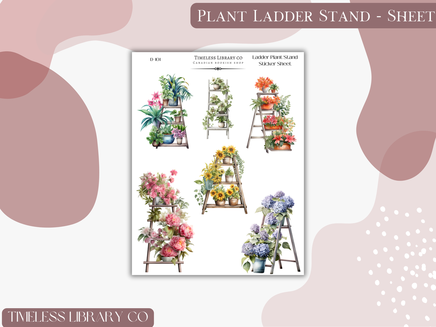 Plant Ladder Stand Sticker Sheet