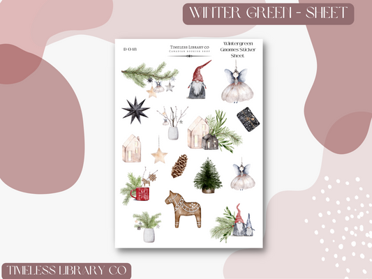 Wintergreen Gnomes Sticker Sheet