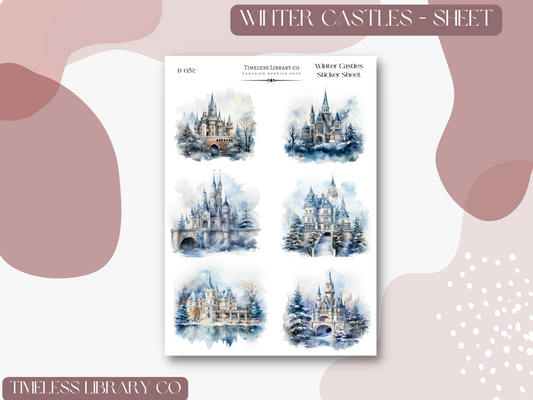 Winter Castles Sticker Sheet