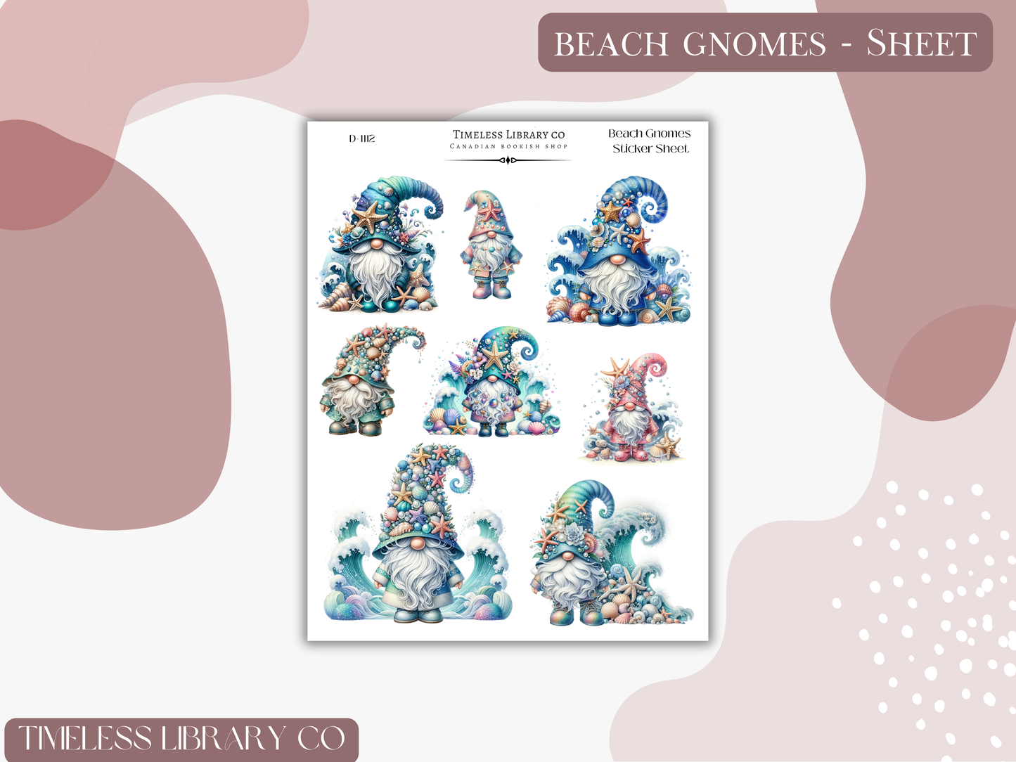 Beach Gnomes Sticker Sheet