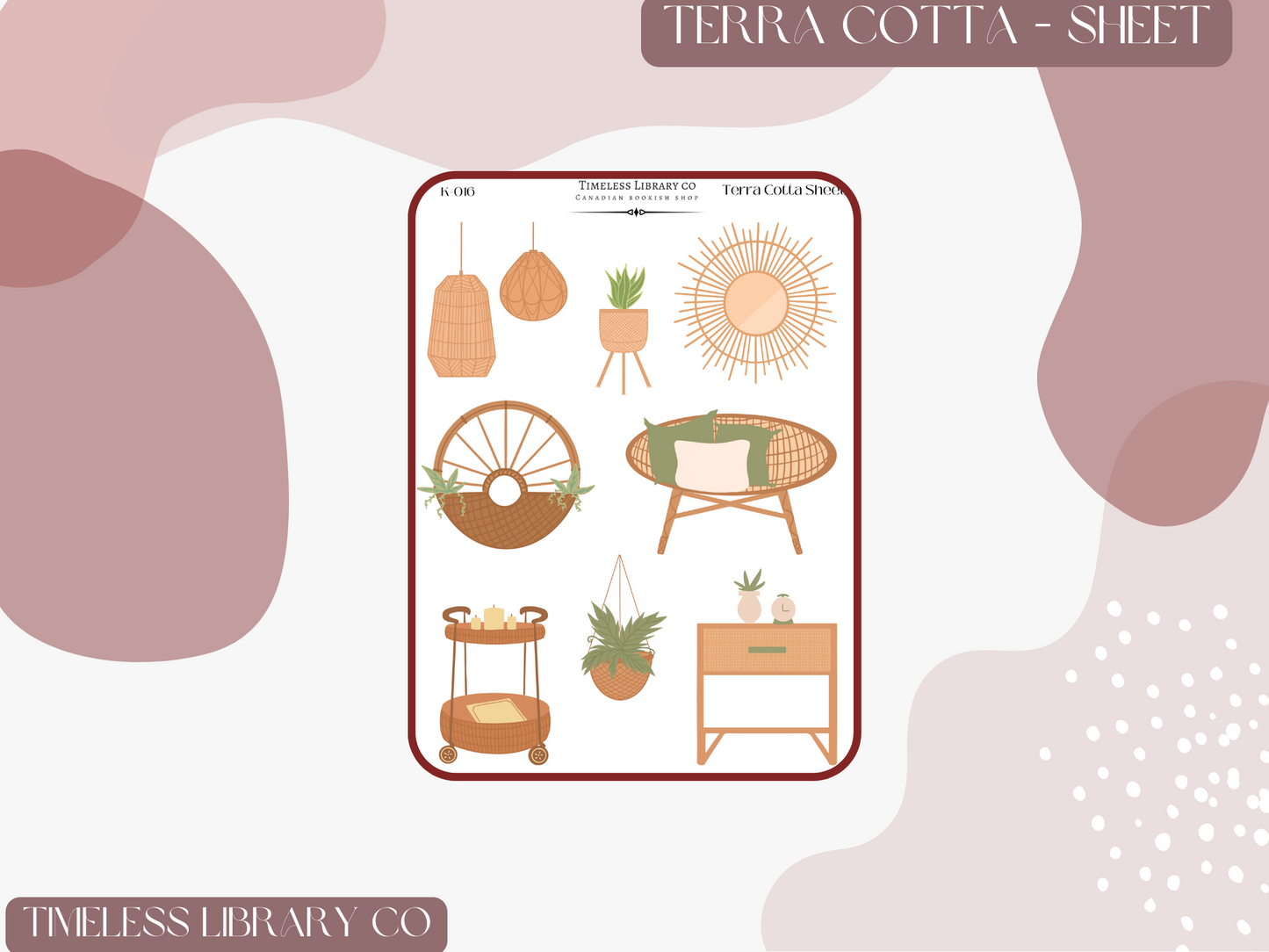 Terra Cotta Sticker Sheet