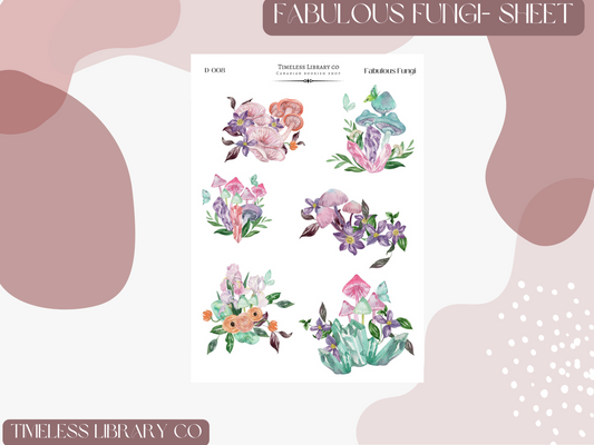 Fabulous Fungi Sticker Sheet